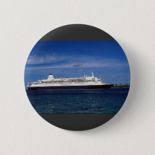 Chapa Redonda De 5 Cm Barco de cruceros, Nassau, Bahamas