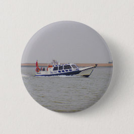 Chapa Redonda De 5 Cm Barco de Seguridad