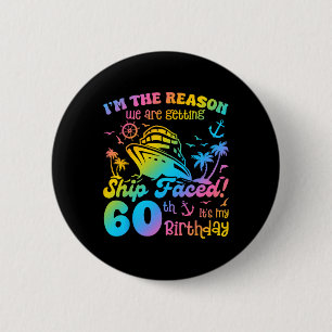 Chapa Redonda De 5 Cm Barco frente a mi cruizador Tri