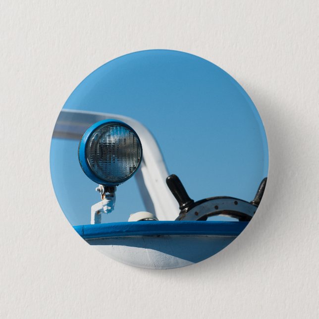 Chapa Redonda De 5 Cm Barco náutico (Anverso)