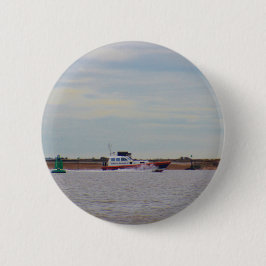 Chapa Redonda De 5 Cm Barco piloto de puerto de Harwich