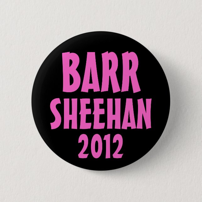 Chapa Redonda De 5 Cm Barr/Sheehan 2012 (Anverso)