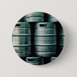 Chapa Redonda De 5 Cm Barriles de cerveza geométricos, República Checa