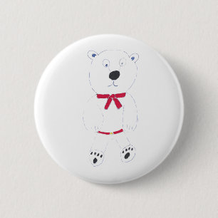 Chapa Redonda De 5 Cm Barry Bear Badge