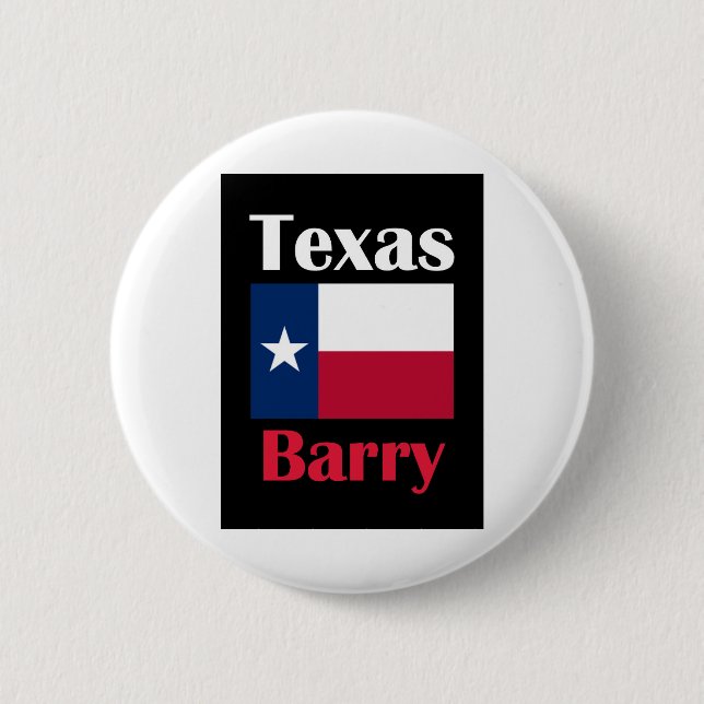 Chapa Redonda De 5 Cm Barry TX (Anverso)