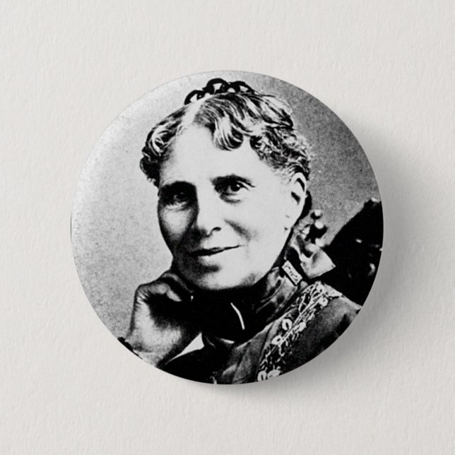 Chapa Redonda De 5 Cm Barton ~ Clara Fundador de la Cruz Roja Americana (Anverso)