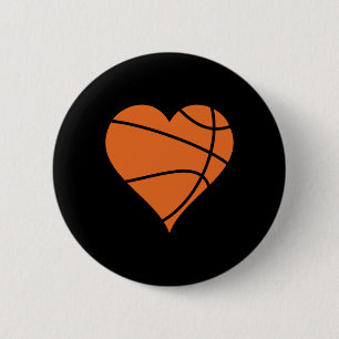 Chapa Redonda De 5 Cm Basketball Heart 2