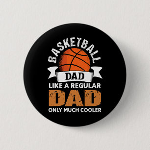 Chapa Redonda De 5 Cm Básquetbol papá - Fun Basketball Dad