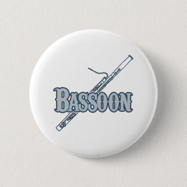 Chapa Redonda De 5 Cm Bassoon (Anverso)