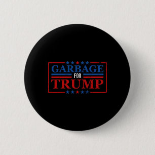 Chapa Redonda De 5 Cm Basura Para La Basura De Los Camisas Trump Para Tr