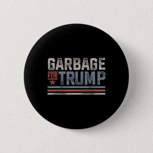 Chapa Redonda De 5 Cm Basura Para La Basura Vintage De Trump 2024 Para T