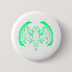 Chapa Redonda De 5 Cm Bat Green Inv El MUSEO Regalos Zazzle