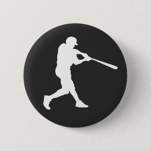 Chapa Redonda De 5 Cm Bateador de béisbol personalizado