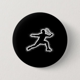 Chapa Redonda De 5 Cm Baterminton Player Shuttle Niños Hombres Badminton