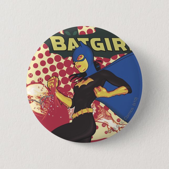 Chapa Redonda De 5 Cm Batgirl (Anverso)