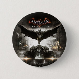 Chapa Redonda De 5 Cm Batman Arkham Knight Key Art