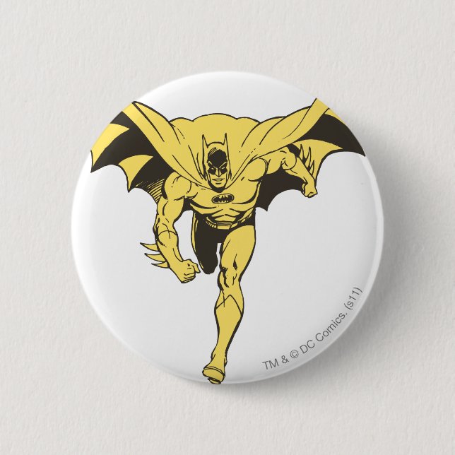 Chapa Redonda De 5 Cm Batman Dash Yellow (Anverso)
