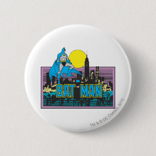 Chapa Redonda De 5 Cm Batman & Letters