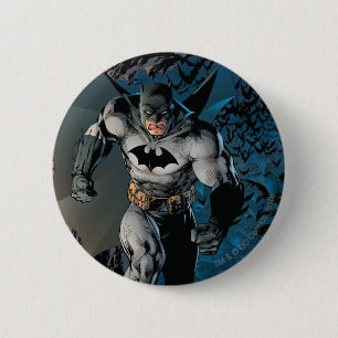 Chapa Redonda De 5 Cm Batman Stride