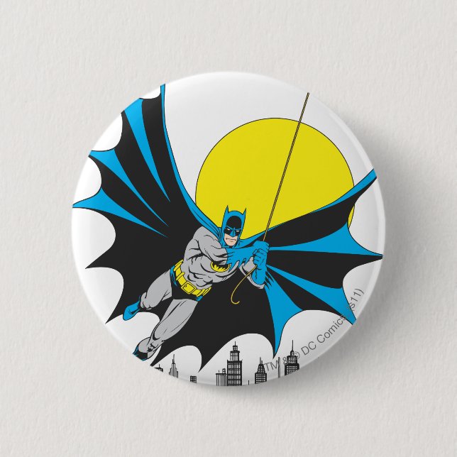 Chapa Redonda De 5 Cm Batman Swings (Anverso)