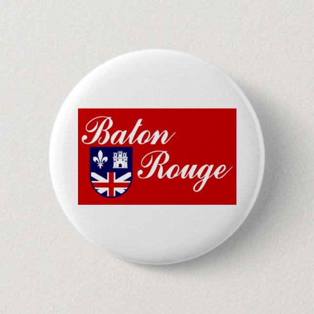 Chapa Redonda De 5 Cm Baton Rouge Louisiana (Anverso)