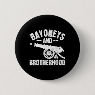 Chapa Redonda De 5 Cm Bayonets Y Hermandad - Reactivación De La Guerra C