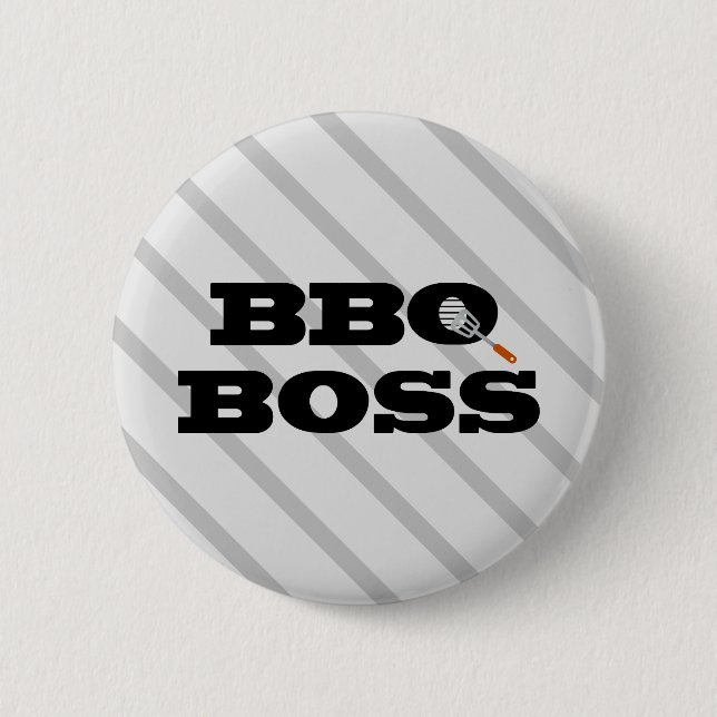 Chapa Redonda De 5 Cm BBQ Boss (Anverso)