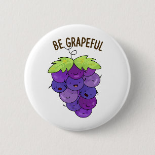 Chapa Redonda De 5 Cm Be Grapeny Grape Bunch Pun