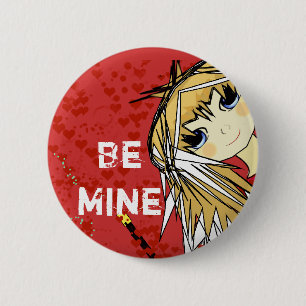 Chapa Redonda De 5 Cm Be Mine-Cute Chica