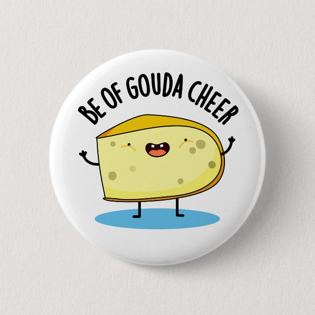 Chapa Redonda De 5 Cm Be Of Gouda Cheese Pun (Anverso)