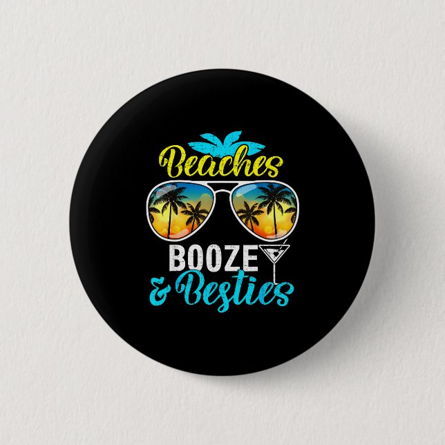 Chapa Redonda De 5 Cm Beaches booze besties girls trip 2026 florida (Anverso)