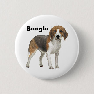 Chapa Redonda De 5 Cm Beagle