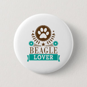 Chapa Redonda De 5 Cm Beagle Dog Lover