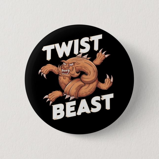 CHAPA REDONDA DE 5 CM BEAST DE TWIST (Anverso)