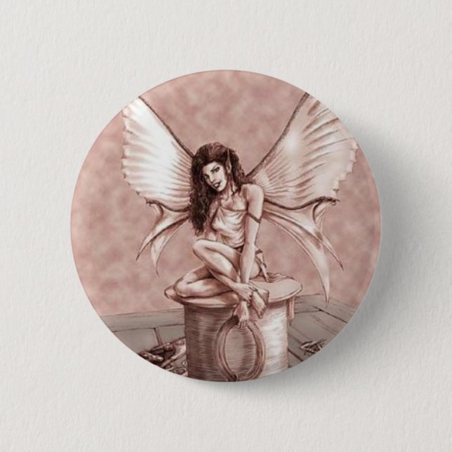 Chapa Redonda De 5 Cm beatDayPinkFairy (Anverso)