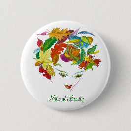 Chapa Redonda De 5 Cm Beauty natural ~ Button