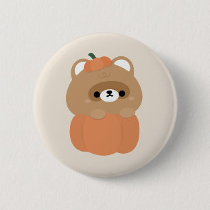 Chapa Redonda De 5 Cm Beaver Halloween