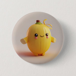 Chapa Redonda De 5 Cm Bebé Banana Adorable