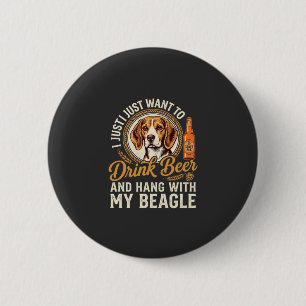 Chapa Redonda De 5 Cm Bebe cerveza Beagle perro cerveza artesanal botell