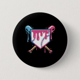 Chapa Redonda De 5 Cm Bebé De Béisbol Para Hombres Mujeres Helados Ba