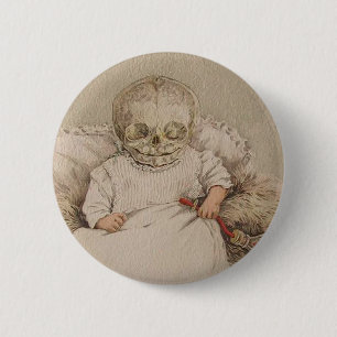 Chapa Redonda De 5 Cm Bebé esquelético