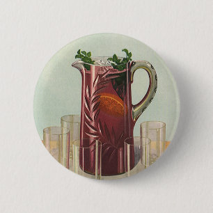 Chapa Redonda De 5 Cm Bebidas y bebidas de época, lanzador de Sangria