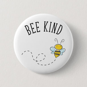 Chapa Redonda De 5 Cm Bee Kind