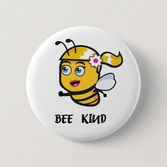 CHAPA REDONDA DE 5 CM BEE    KINDBEE (Anverso)