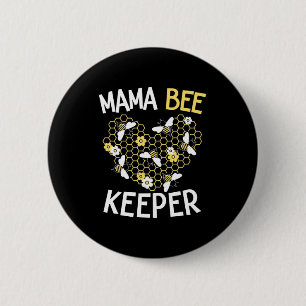 Chapa Redonda De 5 Cm Beekeeper Gift Mama Bee Keeper