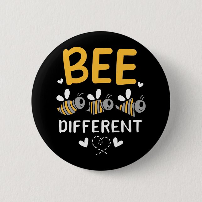 Chapa Redonda De 5 Cm Beekeeper Gift | Ser diferente (Anverso)