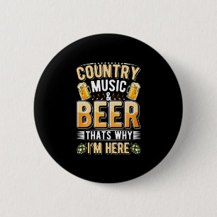 Chapa Redonda De 5 Cm Beer Beer Drinker Country Music Beer Cumpleaños