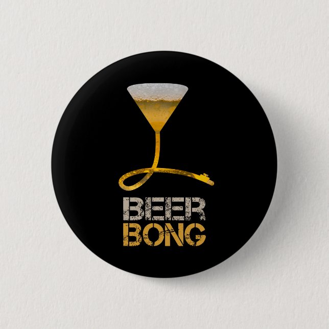 Chapa Redonda De 5 Cm Beer bong para vacaciones de primavera y una fiest (Anverso)