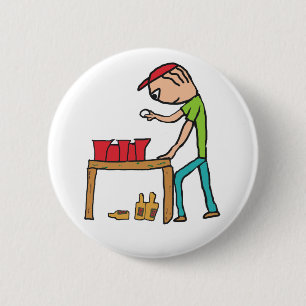 Chapa Redonda De 5 Cm Beer Pong