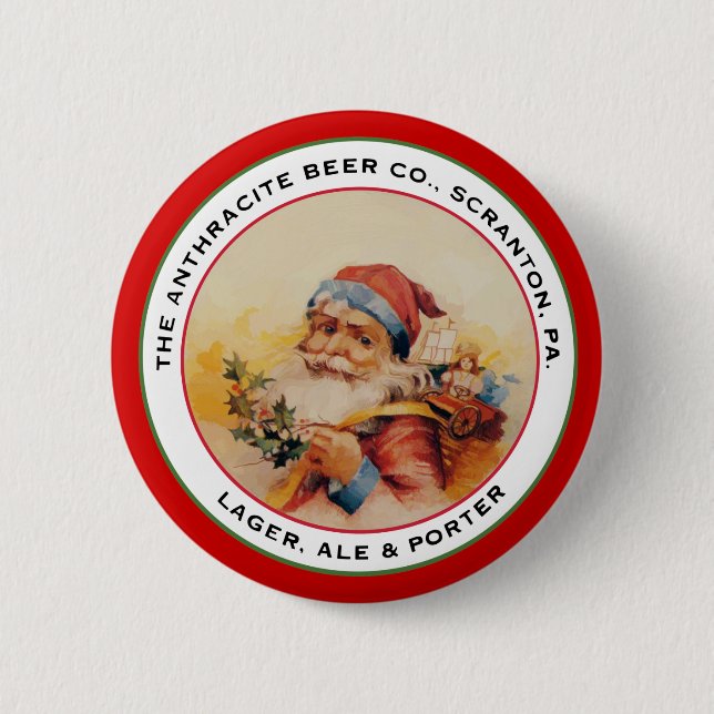 CHAPA REDONDA DE 5 CM BEER SANTA (Anverso)